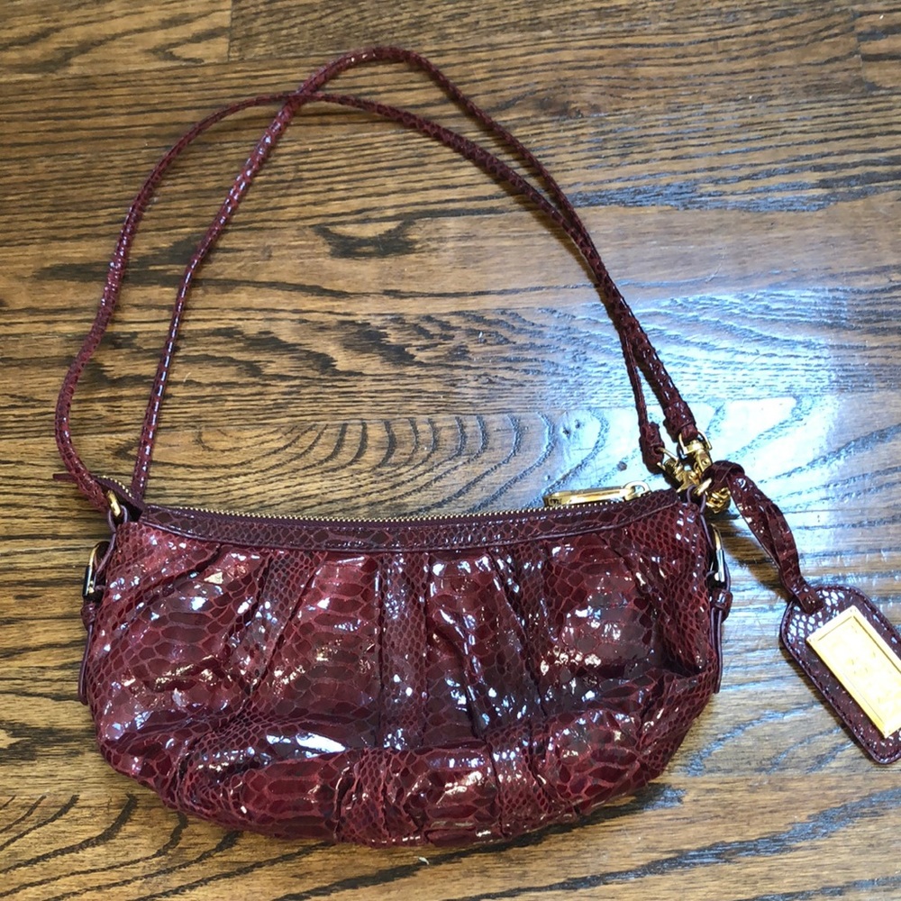 Badgley Mischka Burgundy Crossbody Handbag